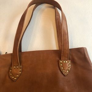COPY - Leather tote bad studded new